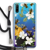 No flowers without bees: Huawei P30 Lite Transparant Hoesje met koord