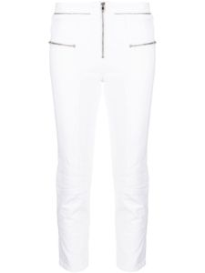 ISABEL MARANT jean crop à détails de zips - Blanc