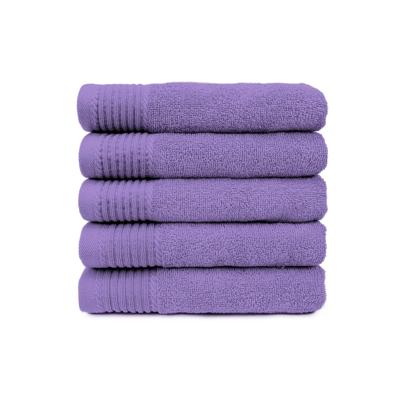 The One Badhanddoek 450 gram 70x140 cm Paars (5 stuks)