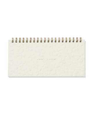 051 Weekplanner Spiraal Reliëf (beige)