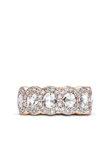 David Morris bague en or rose 18ct ornée de diamants