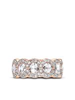 David Morris bague en or rose 18ct ornée de diamants