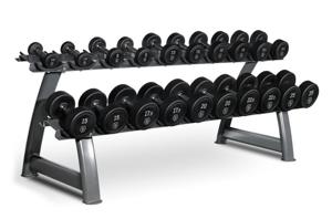 Titanium Strength HD25 Set Dumbbells | 2,5- 25KG + Rack | Black