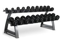 Titanium Strength HD25 Set Dumbbells | 2,5- 25KG + Rack | Black - thumbnail