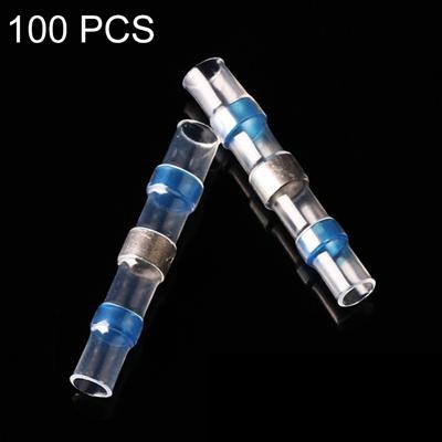 100 pc's AWG16-14 1 5-2 5 mm zegel Heat Shrink Butt draad aansluitingen blauw Terminals soldeer Sleeve(Blue)
