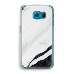 Elegante marmer: Samsung Galaxy S6 Transparant Hoesje