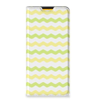 Samsung Galaxy M52 | Hoesje met Magneet | Waves Yellow