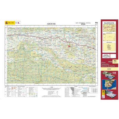 Topografische kaart 916 MT50 Aroche | CNIG - Instituto Geográfico Nacional1