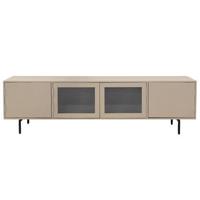 Giga Meubel - Tv-Meubel Taupe 200cm - Mangohout|Metaal|Glas