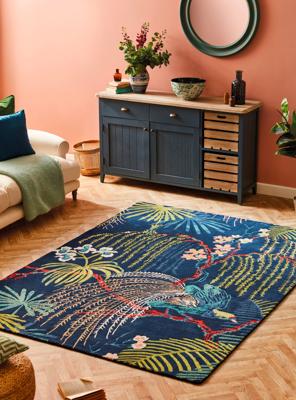 Sanderson - Rain Forest Tropical Night 060708 - 250x350 cm Vloerkleed