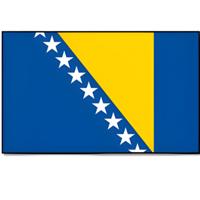 Landen thema vlag Bosnie en Herzegovina 90 x 150 cm feestversiering