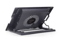 Gembird NBS-1F17T-01 laptop cooling pad 43,2 cm (17") 1500 RPM Zwart - thumbnail