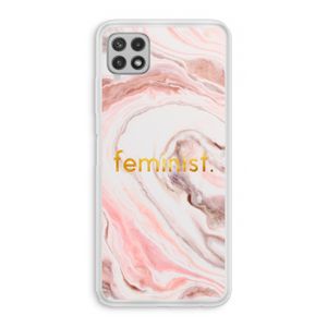 Feminist: Samsung Galaxy A22 4G Transparant Hoesje