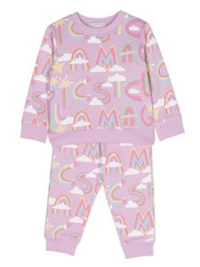 Stella McCartney Kids survêtement à imprimé graphique - Violet