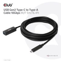 CLUB3D USB Gen2 Type-C to Type-A Cable 10Gbps M/V 5m