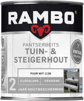 rambo pantserbeits tuin- & steigerhout dekkend 1139 steen grijs 0.75 ltr - thumbnail
