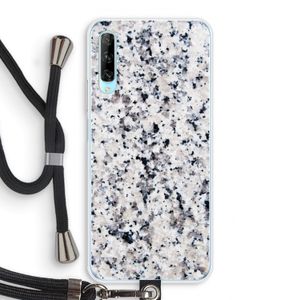 Gespikkelde marmer: Huawei P Smart Pro Transparant Hoesje met koord