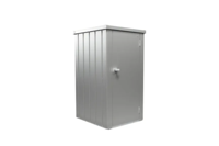 Biohort Julia L metalen terraskast 77,7x87x140,2 cm zilver metallic- - Metaal- Biohort