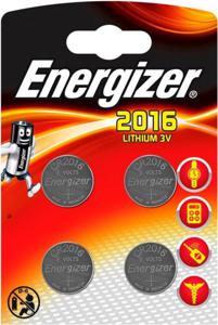 Energizer Lithium 3V knoopcel batterijen (CR2016) 4 stuks