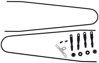 CONTEC spatbordstangen bevestigingsset "splash protect dlx" ct strut set f. splash prot. dlx 48/55mm black