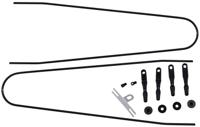 CONTEC spatbordstangen bevestigingsset "splash protect dlx" ct strut set f. splash prot. dlx 48/55mm black