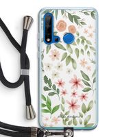 Botanical sweet flower heaven: Huawei P20 Lite (2019) Transparant Hoesje met koord
