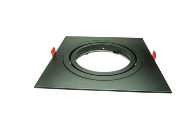 AR111 armatuur inbouw 1 voudig 180mm zwart vierkant 148-034-7 Tronix