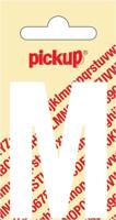 Plakletter Nobel Sticker witte letter M Pickup - Pickup