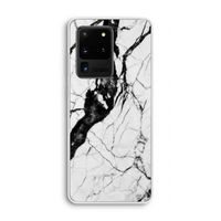 Witte marmer 2: Samsung Galaxy S20 Ultra Transparant Hoesje