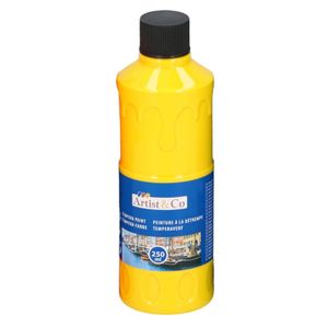 1x Acrylverf / temperaverf fles geel 250 ml   -