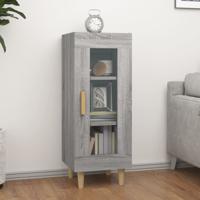 Dressoir 34,5x34x90 cm bewerkt hout grijs sonoma eikenkleurig