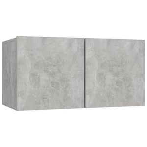 vidaXL Tv-hangmeubel 60x30x30 cm betongrijs