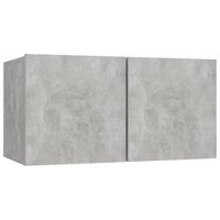 vidaXL Tv-hangmeubel 60x30x30 cm betongrijs - thumbnail
