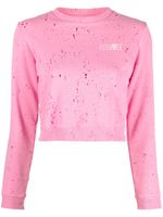 MM6 Maison Margiela sweat à logo imprimé - Rose