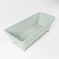 Vrijstaand bad Mondiaz Lundy | 170x75 cm | Solid surface | Ovaal | Greey Vrijstaand bad Mondiaz Lundy | 170x75 cm | Solid surface | Ovaal | Greey