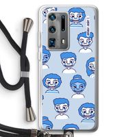 Gezichtjes: Huawei P40 Pro Plus Transparant Hoesje met koord