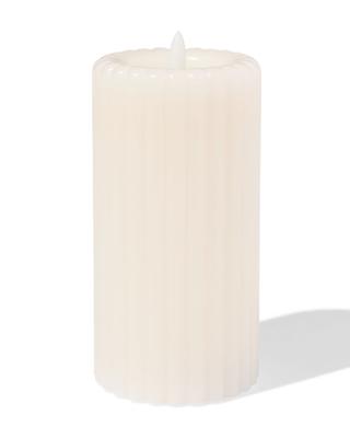 HEMA Kaars LED Ribbel Ivoor (ivoor)
