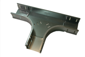 T stuk 100mm metalen kabelgoot gegalvaniseerd