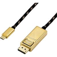 ROLINE GOLD USB type C - DisplayPort adapterkabel, v1.2, M/M, 1 m