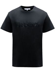 JW Anderson t-shirt en coton à logo brodé - Noir