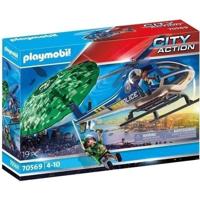 PLAYMOBIL - 70569 - Politie Politiehelikopter en parachutist - thumbnail