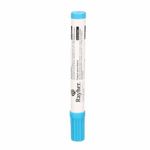 Textielstift blauw met dikke punt   -