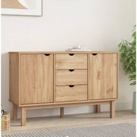 Dressoir 113,5x43x73 cm massief grenenhout - thumbnail