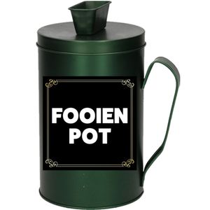 Inzamel fooienpot collectebus 18 cm groen   -