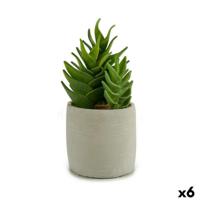 Decoratieve plant Ibergarden Plastic Vetplant 12 x 24 x 12 cm (6 Stuks)