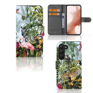 Telefoonhoesje met Pasjes voor Samsung Galaxy S23 Jungle