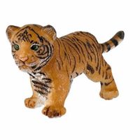 Plastic speelgoed figuur tijger welpje 3,5 cm   - - thumbnail
