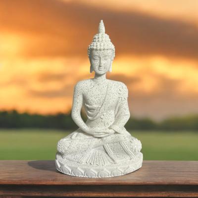 Boeddha Wit Glitters - Decoratie & Sfeer - Spiritueelboek.nl
