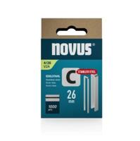 Novus Niet met smalle rug C 4/26mm V2A RVS (1.000 stuks) - 042-0805