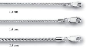 Huiscollectie Slang 42CM Slangen collier 42 cm